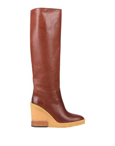 Tod's Knee Boots In Cocoa
