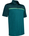 Under Armour Men's Colorblocked Playoff Polo In Tandem Teal Yarn Dye