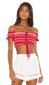 ALL THINGS MOCHI WILLIE BANDEAU TOP,ATHI-WX1