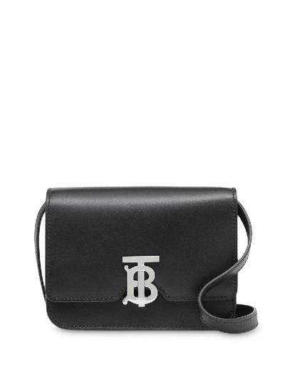 Burberry Black Mini Leather Tb Bag