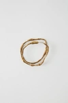 Acne Studios Twisted Double-hoop Earring Gold