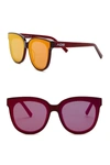 AQS Iris 65mm Oversized Cat Eye Sunglasses