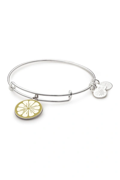 Alex And Ani Zest For Life Ii Charm Expandable Wire Bracelet In Silver