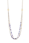 GURHAN Two-Toned Vertigo Flurries Triple Strand Necklace