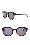 TED BAKER 49mm Round Sunglasses