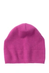 Portolano Cashmere Slouchy Beanie In Very Berry