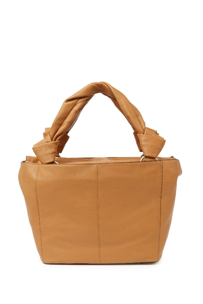 Vince Camuto Dian Pebbled Leather Tote In Dkbrown 01
