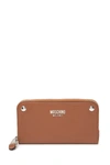 MOSCHINO Moschino Zip-Around Leather Wallet