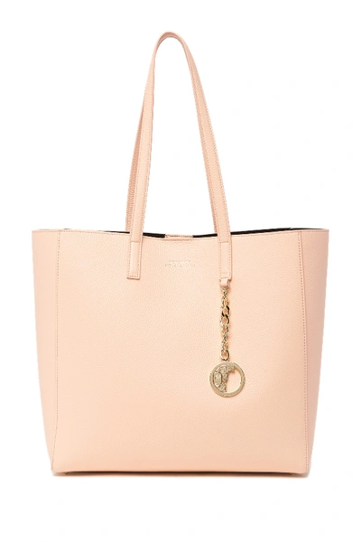 Versace Saffiano Leather Tote Bag In Blush