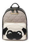 Betsey Johnson Animal School Backpack In Gry/ Blk