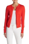 J Crew Front Button Knit Cardigan In Bright Cerise
