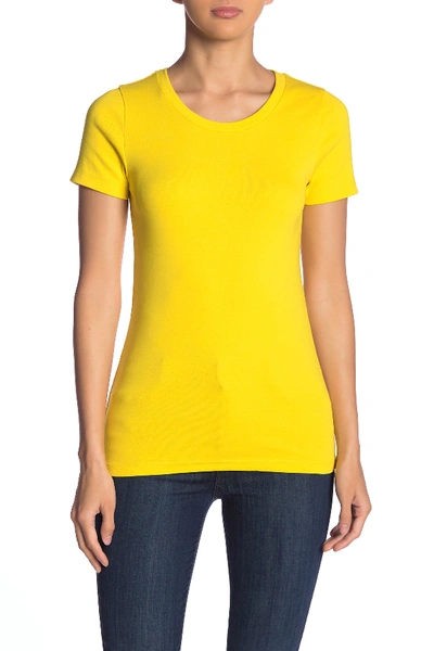 J Crew Perfect Fit Short Sleeve T-shirt In Warm Canary