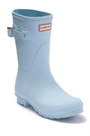 Hunter Original Short Waterproof Rain Boot In Boat Blue