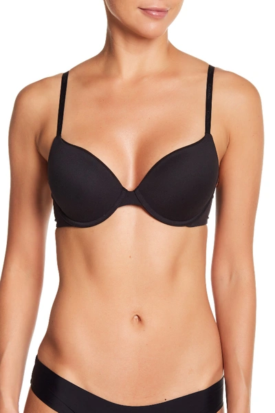 Calvin Klein Form Convertible Deep Plunge Push-up Wireless Bra In Black