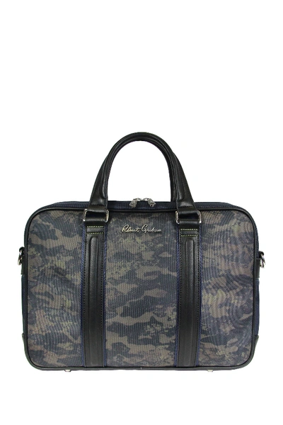 Robert Graham Banner Slim Brief Luggage Case In Navy