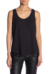 J Crew Draped Tank Top In Black