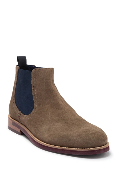 Ted Baker Secaint Suede Chelsea Boot In Grey
