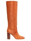 Loeffler Randall Goldy Knee-high Leather Boots In Brown