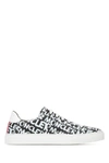 MONCLER MONCLER ALL OVER LOGO PRINT LOW TOP SNEAKERS