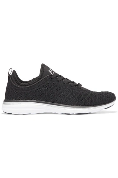 Apl Athletic Propulsion Labs Techloom Phantom 3d Mesh And Neoprene Sneakers In Black