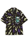 PRADA OVERSIZED PRINTED COTTON-POPLIN SHIRT