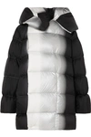 RICK OWENS SISY OVERSIZED DÉGRADÉ QUILTED SHELL DOWN COAT