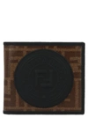 FENDI Fendi Logo Embossed Bifold Wallet