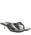 BALENCIAGA METAL 40 LEATHER SANDALS,P00398214