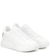 Stella Mccartney Loop Logo-embossed Vegetarian Leather Sneakers In White