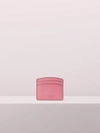 Kate Spade Sylvia Croc-embossed Cardholder In Blustery Pink