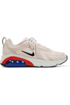 NIKE AIR MAX 200 LEATHER-TRIMMED FELT AND MESH SNEAKERS