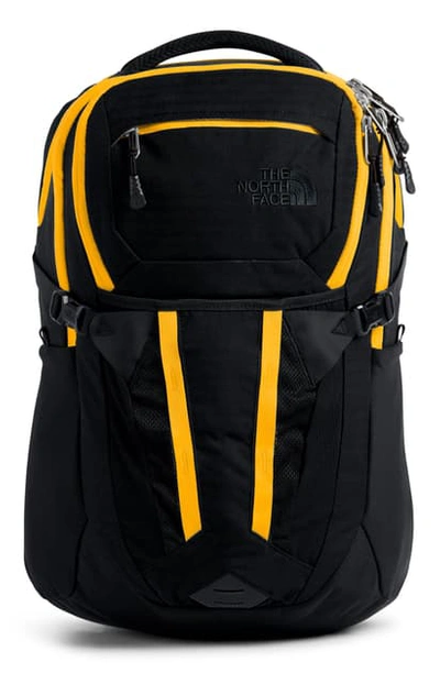 The North Face Recon Backpack In Tnf Black/ Tnf Yellow