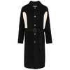 JW ANDERSON Black wool-blend coat