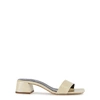 BY FAR Coutney 50 cream patent sandals