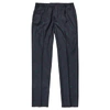 GUCCI NAVY EMBROIDERED WOOL TROUSERS