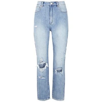 Abrand A 94 High Blue Distressed Slim-leg Jeans