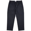 OAMC NAVY CROPPED TAPERED WOOL TROUSERS