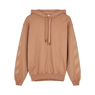 Off-white Off White Diag Hoodie In Beige