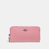 Coach Accordion Zip Wallet - Women's In Gunmetal/true Pink