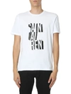 SAINT LAURENT POSTER PRINT T-SHIRT,11009329