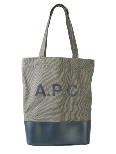 Apc Axel Shopping Bag In Verde