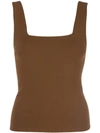Vince Tanktop Mit Eckigem Ausschnitt In Brown