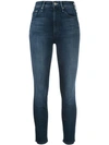 Mother The Looker Frayed High-rise Skinny Jeans In Groovin