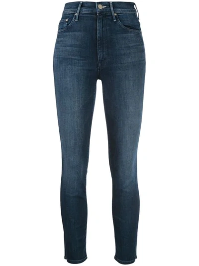 Mother The Looker Frayed High-rise Skinny Jeans In Groovin