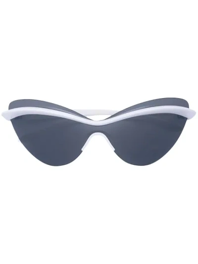 Mykita X Maison Margiela Cat-eye Sunglasses - 白色 In White