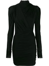 ISABEL MARANT TURTLE-NECK FITTED DRESS