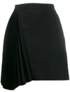 N°21 ASYMMETRIC PLEATED MINI SKIRT