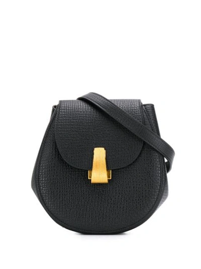 Bottega Veneta Mini Belt Bag In Palmellato Calfskin In Black
