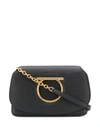 FERRAGAMO SALVATORE FERRAGAMO GANCINI HANDBAG - BLACK