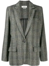 ISABEL MARANT ÉTOILE HERRINGBONE SINGLE-BREASTED BLAZER